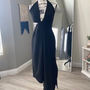 Halston Black Evening Dress